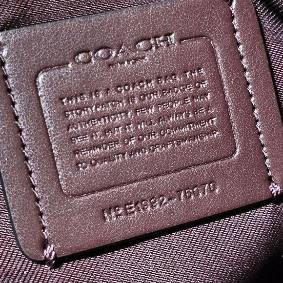 Coach Dalton 31 Shoulder Bag Purse in Colorblock with Pearlized Python Snakeskin - Picture 10 of 10